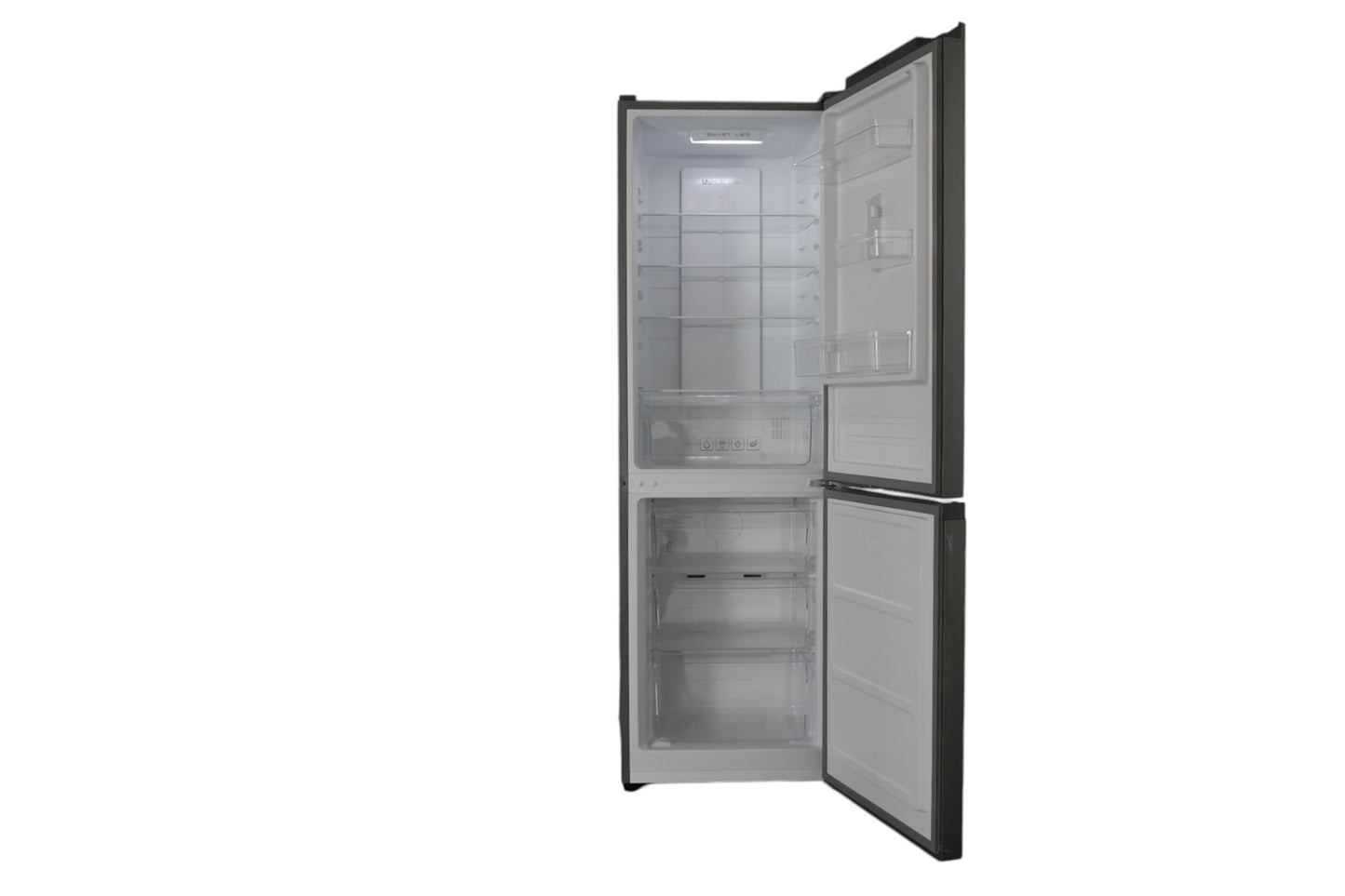 Elecsan Frigorífico Combi , Color Gris Grafito, A++/ E, Altura 1,85Cm , Ancho 60Cm, Fondo 58,5Cm Luz Led, Total No Frost