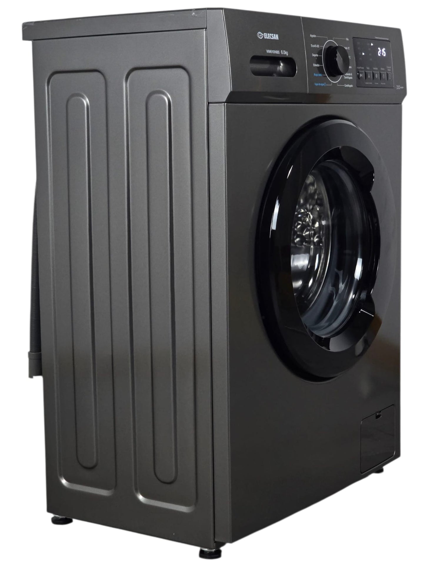 LAVADORA ELECSAN WM610INBS 6KG 1000rpm MOTOR INVERTER COLOR GRIS GRAFITO