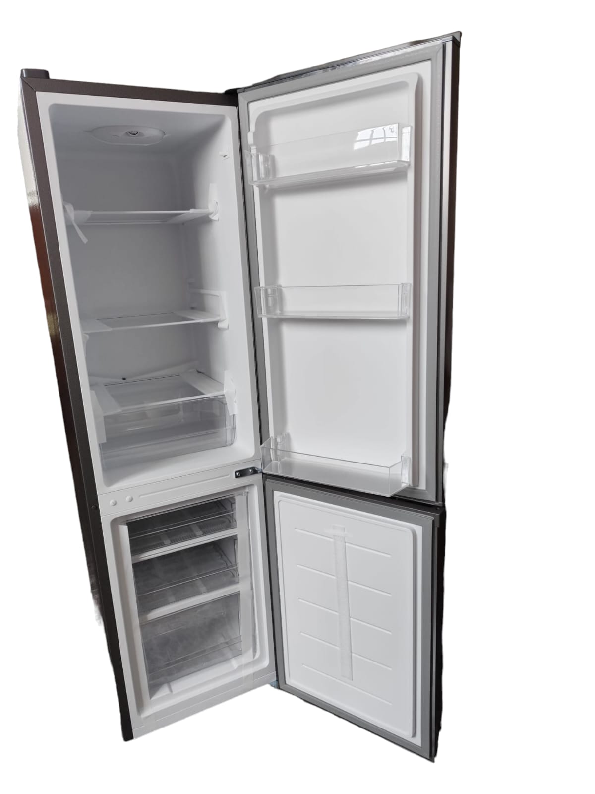 Elecsan Frigorífico Combi , Color Gris-Inox, A++/ E, Altura 151,5Cm , Ancho 44Cm, Luz Led