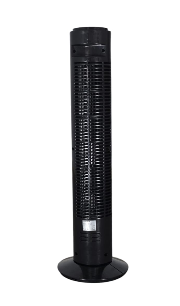 Ventilador De Torre Elecsan Oscilante De 73 Cm De Altura, Color Negro , 3 Velocidades Y 40W De Potencia ( Bajo Consumo )