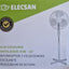 Ventilador De Pie Blanco, ELECSAN 45W Giratorio 16" Pulgadas-40CM Oscilante VE16W - BAJO CONSUMO