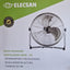 VENTILADOR DE SUELO INDUSTRIAL ELECSAN 20PULGADAS-50cm - 100W POTENCIA- GRAN CAUDAL DE AIRE - BAJO CONSUMO- ACERO INOXIDABLE